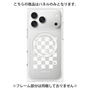 プレミアムパネル with MagSafe［ Racing checkered flag White - レーシングチェッカーフラッグ ホワイト ］