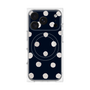 プレミアムパネル with MagSafe［ 水彩ドット・レトロカラー - Navy ］