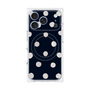 プレミアムパネル with MagSafe［ 水彩ドット・レトロカラー - Navy ］
