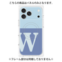 プレミアムパネル with MagSafe［ オリジナル - initial two tone - W blue ］