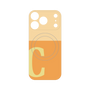 プレミアムパネル with MagSafe［ オリジナル - initial two tone - C orange ］