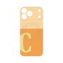 プレミアムパネル with MagSafe［ オリジナル - initial two tone - C orange ］