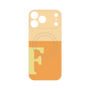 プレミアムパネル with MagSafe［ オリジナル - initial two tone - F orange ］