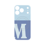 プレミアムパネル with MagSafe［ オリジナル - initial two tone - M blue ］