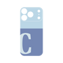 プレミアムパネル［ オリジナル - initial two tone - C blue ］