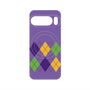 プレミアムパネル with Pixelsnap［ Nordic Argyle - Purple ］