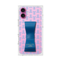 プレミアムスクエアケース LANVIN en Bleu - STAND & RING RIBBON［ LANVIN en Bleu - Monogram - Blue ］