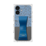 プレミアムスクエアケース LANVIN en Bleu - STAND & RING RIBBON［ LANVIN en Bleu - Lace - Blue ］