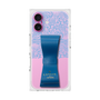 プレミアムスクエアケース LANVIN en Bleu - STAND & RING RIBBON［ LANVIN en Bleu - Lace - Blue ］