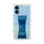 プレミアムスクエアケース LANVIN en Bleu - STAND & RING RIBBON［ LANVIN en Bleu - Lace - Blue ］