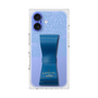 プレミアムスクエアケース LANVIN en Bleu - STAND & RING RIBBON［ LANVIN en Bleu - Lace - Blue ］