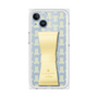 プレミアムスクエアケース LANVIN en Bleu - STAND & RING RIBBON［ LANVIN en Bleu - Monogram - Yellow ］