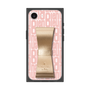 プレミアムスクエアケース LANVIN en Bleu - STAND & RING RIBBON［ LANVIN en Bleu - Logo Pattern - Pink ］