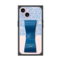 プレミアムスクエアケース LANVIN en Bleu - STAND & RING RIBBON［ LANVIN en Bleu - Lace - Blue ］