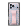 プレミアムスクエアケース LANVIN en Bleu - STAND & RING RIBBON［ LANVIN en Bleu - Monogram - Pink ］