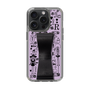 スリムプロテクションケース - STAND & RING RIBBON Black［ 内藤ルネ - RUNE Girl Retro & Modern - Purple ］