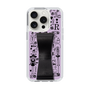 スリムプロテクションケース - STAND & RING RIBBON Black［ 内藤ルネ - RUNE Girl Retro & Modern - Purple ］