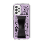 スリムプロテクションケース - STAND & RING RIBBON Black［ 内藤ルネ - RUNE Girl Retro & Modern - Purple ］