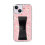 スリムプロテクションケース - STAND & RING RIBBON Black［ ハローキティ - リボン - ガーリーフラワー ］