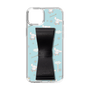 スリムプロテクションケース - STAND & RING RIBBON Black［ シナモロール - リボン - ガーリーフラワー ］