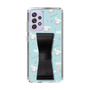 スリムプロテクションケース - STAND & RING RIBBON Black［ シナモロール - リボン - ガーリーフラワー ］