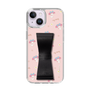 スリムプロテクションケース - STAND & RING RIBBON Black［ マイメロディ - リボン - ガーリーフラワー ］