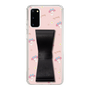 スリムプロテクションケース - STAND & RING RIBBON Black［ マイメロディ - リボン - ガーリーフラワー ］