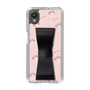 スリムプロテクションケース - STAND & RING RIBBON Black［ マイメロディ - リボン - ガーリーフラワー ］