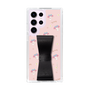 スリムプロテクションケース - STAND & RING RIBBON Black［ マイメロディ - リボン - ガーリーフラワー ］