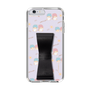 スリムプロテクションケース - STAND & RING RIBBON Black［ リトルツインスターズ - リボン - ガーリーフラワー ］