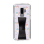 スリムプロテクションケース - STAND & RING RIBBON Black［ リトルツインスターズ - リボン - ガーリーフラワー ］