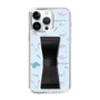 スリムプロテクションケース - STAND & RING RIBBON Black［ シナモロール - リボン - スタディ ］