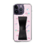 スリムプロテクションケース - STAND & RING RIBBON Black［ リトルツインスターズ - リボン - お出かけ ］