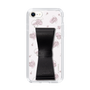 スリムプロテクションケース - STAND & RING RIBBON Black［ マイメロディ - リボン - ライン ］