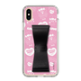 スリムプロテクションケース - STAND & RING RIBBON Black［ エスターバニー - Pattern ］