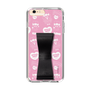 スリムプロテクションケース - STAND & RING RIBBON Black［ エスターバニー - Pattern ］