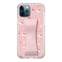 スリムプロテクションケース - STAND & RING RIBBON Sakura Pink［ ハローキティ - リボン - ガーリーフラワー ］