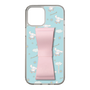 スリムプロテクションケース - STAND & RING RIBBON Sakura Pink［ シナモロール - リボン - ガーリーフラワー ］