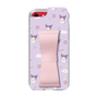 スリムプロテクションケース - STAND & RING RIBBON Sakura Pink［ クロミ - リボン - ガーリーフラワー ］