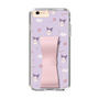 スリムプロテクションケース - STAND & RING RIBBON Sakura Pink［ クロミ - リボン - ガーリーフラワー ］