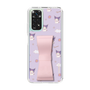 スリムプロテクションケース - STAND & RING RIBBON Sakura Pink［ クロミ - リボン - ガーリーフラワー ］