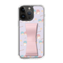 スリムプロテクションケース - STAND & RING RIBBON Sakura Pink［ リトルツインスターズ - リボン - ガーリーフラワー ］