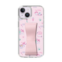 スリムプロテクションケース - STAND & RING RIBBON Sakura Pink［ マイメロディ - リボン - カフェ ］