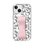スリムプロテクションケース - STAND & RING RIBBON Sakura Pink［ ハローキティ - リボン - モノトーン ］