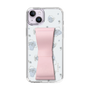 スリムプロテクションケース - STAND & RING RIBBON Sakura Pink［ リトルツインスターズ - リボン - ライン ］