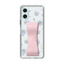 スリムプロテクションケース - STAND & RING RIBBON Sakura Pink［ リトルツインスターズ - リボン - ライン ］