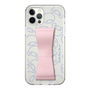 スリムプロテクションケース - STAND & RING RIBBON Sakura Pink［ リトルツインスターズ - リボン - フェイス ］