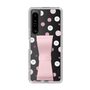 スリムプロテクションケース - STAND & RING RIBBON Sakura Pink［ シナぷしゅ - みずたま ］