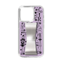 スリムプロテクションケース - STAND & RING RIBBON Silver［ 内藤ルネ - RUNE Girl Retro & Modern - Purple ］
