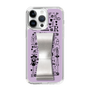 スリムプロテクションケース - STAND & RING RIBBON Silver［ 内藤ルネ - RUNE Girl Retro & Modern - Purple ］
